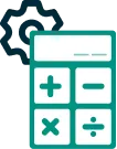 Construction-specific bookkeeping icon
