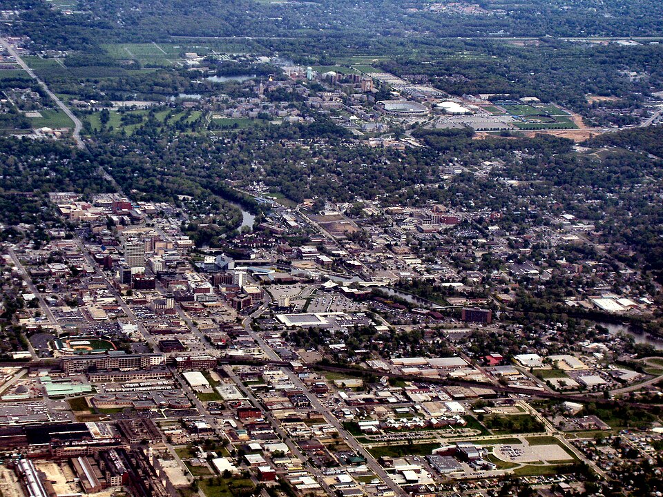 South Bend skyline, a nearby construction market FinTruction serves