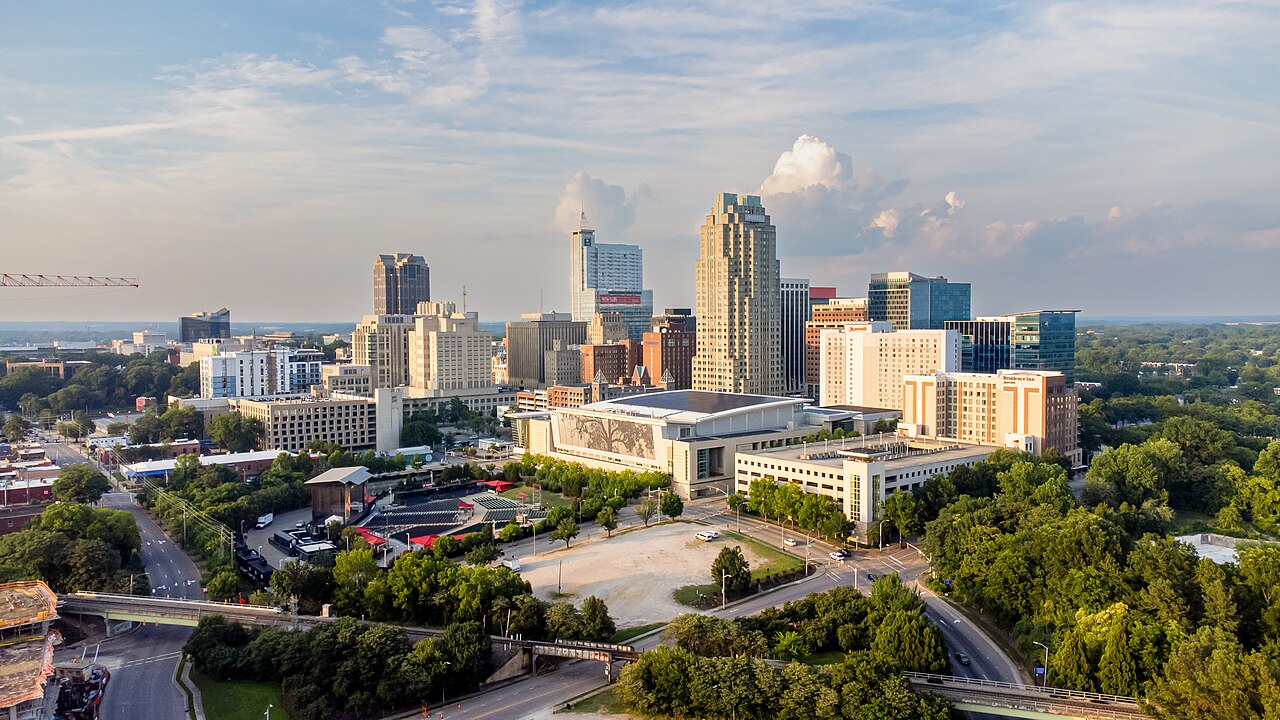 Raleigh, North Carolina skyline, the market FinTruction serves with construction accounting for contractors