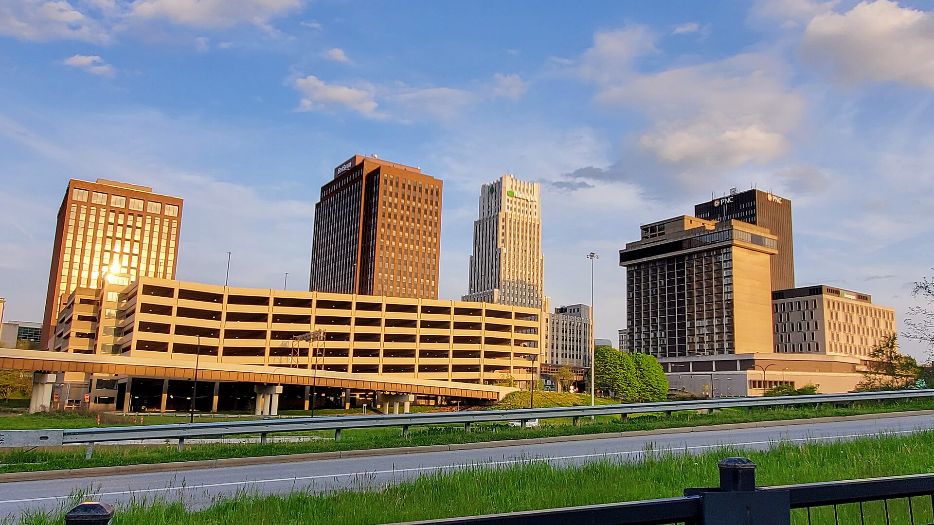 Akron skyline, a nearby construction market FinTruction serves