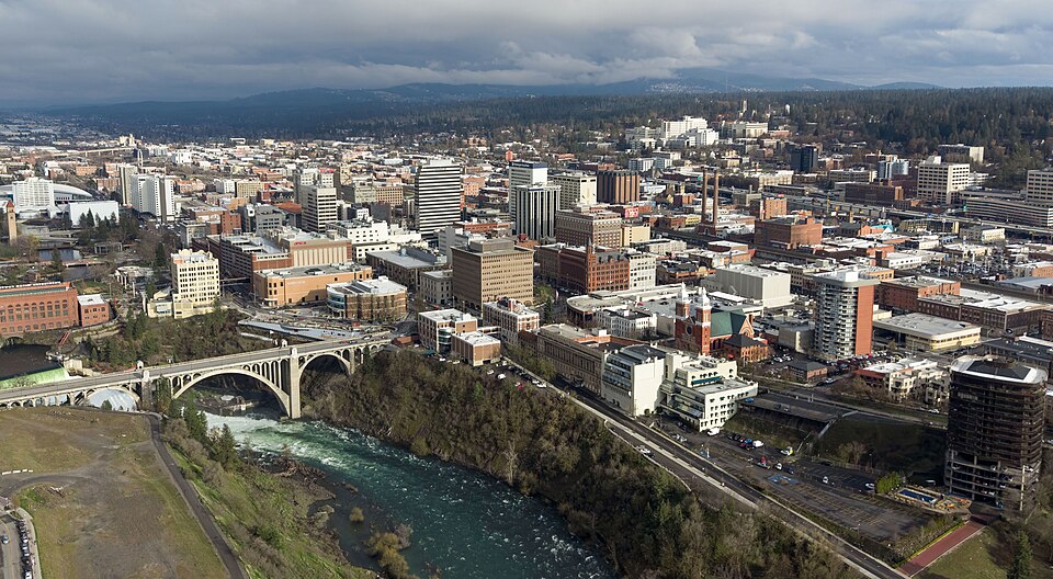 Spokane skyline, a nearby construction market FinTruction serves